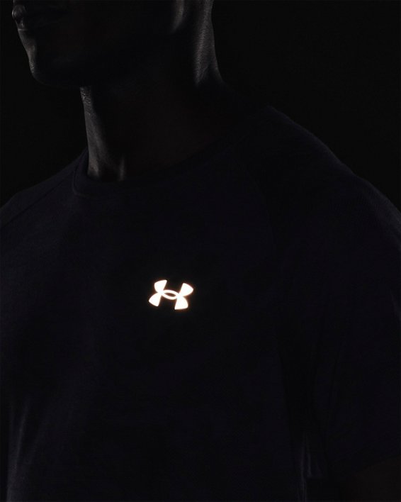 男士UA Streaker 2.0 Camo短袖T恤, Black, pdpMainDesktop image number 3